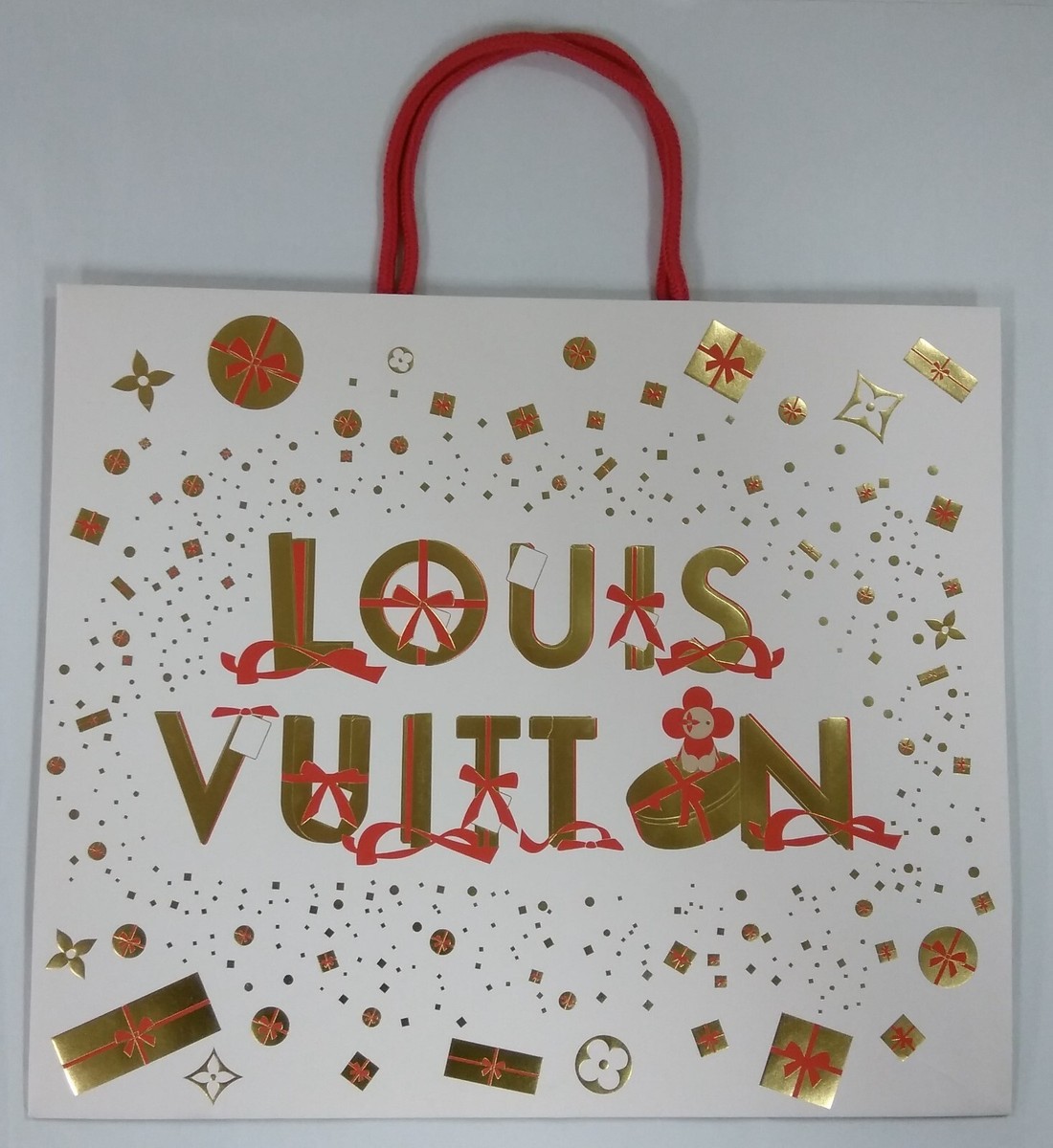 LOUIS VUITTON 2024 ホリデー　クリスマス ボックス　紙袋 ルイヴィトン 限定 ホリデー クリスマス ショッパー 紙袋 2024