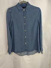 Marc By Marc Jacobs Women Size 4 Long Sleeve Denim Style Lyocell Shirt