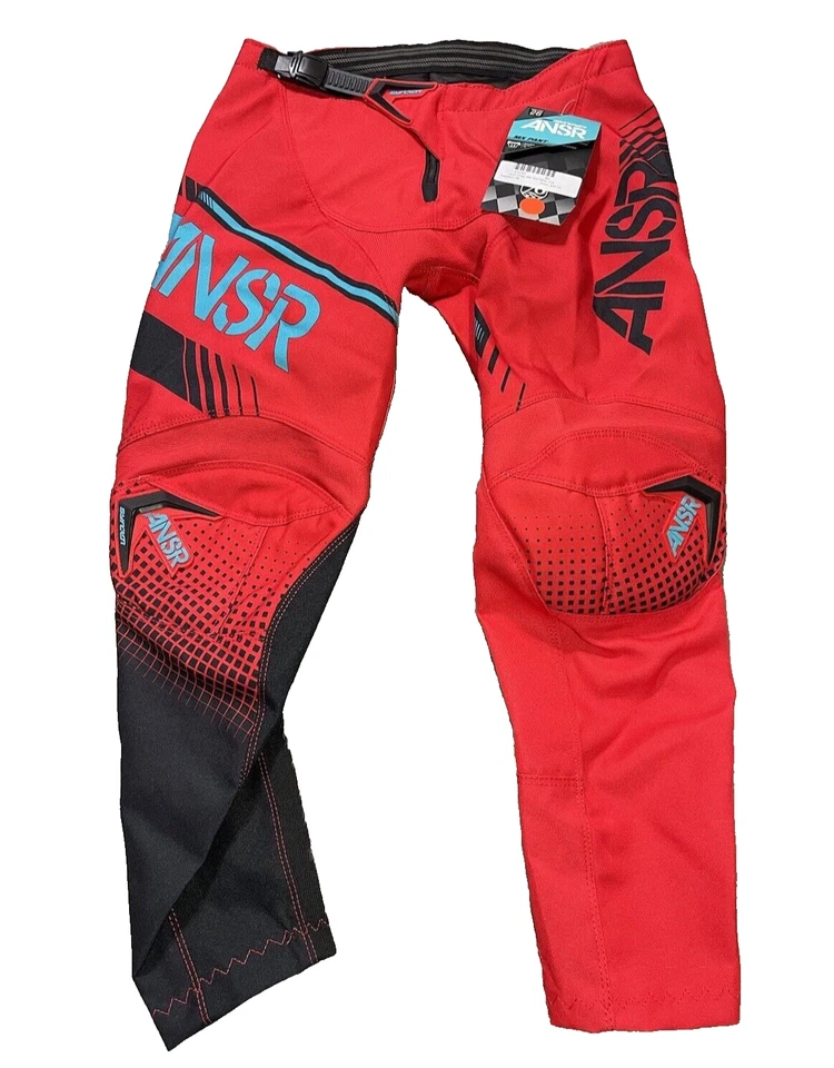 NWT ANSR Answer Racing A17 Sycron MX Pants 471747 Youth 26 Red / Teal Offroad - Image 2 of 4