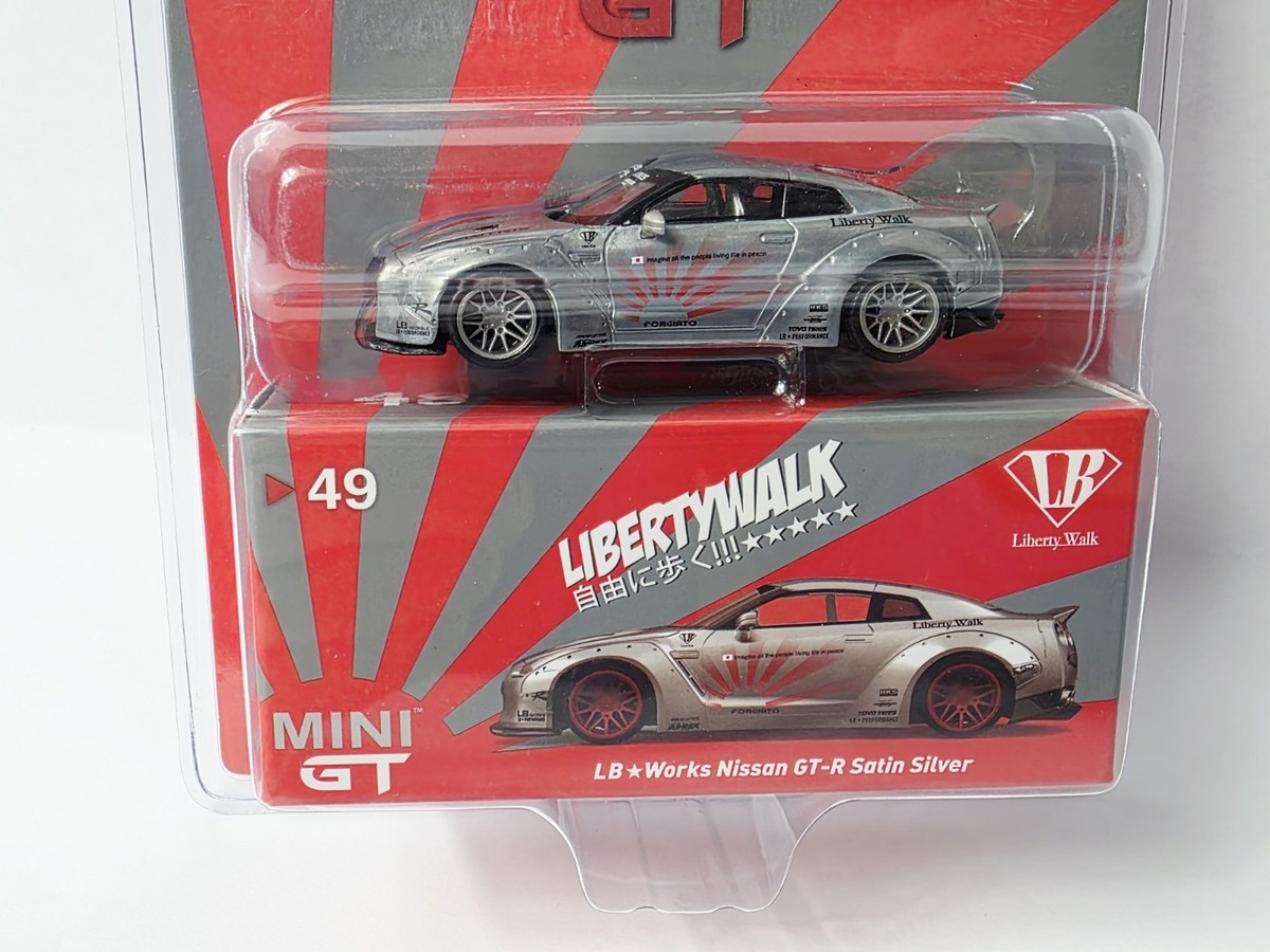 MINI GT LB Works Nissan GT-R サテンシルバー MINI GT 49 LB Works Nissan GT-R Satin Silver CHASE New Very Nice