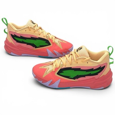 Puma MB.02 Basketball Shoes Pink Green Men s Size 8 379908-07