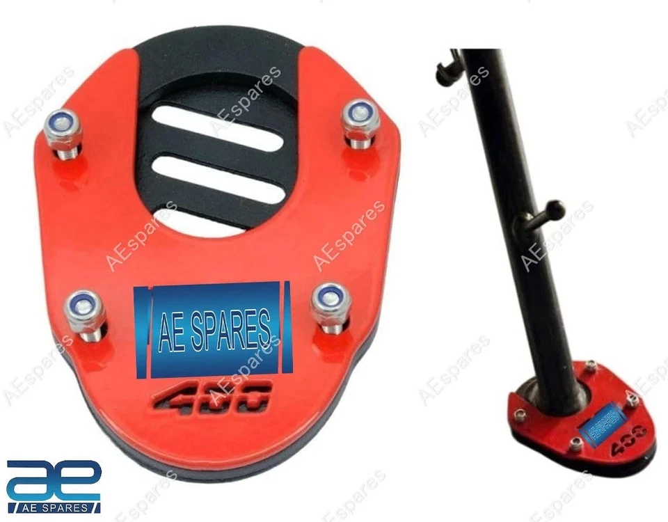 Side Stand Extender Stand Pad Holder Red Compatible With Triumph Speed 400 view 2