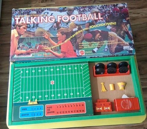 Vintage Talking Football Game 1971 Mattel Hear It Happen (Not Working, Read)