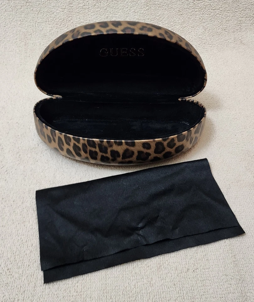 Auténticas gafas de sol GUESS con estampado de leopardo grandes duras SOLO ESTUCHE Foto 2 de 4