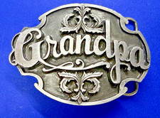 GRANDPA Fathers Day Appreciation Vintage 1988 Siskiyou Belt Buckle Perfect Gift