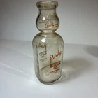 Vintage Purity Maid Quart Glass Milk Bottle Cream Top New Albany, Indiana