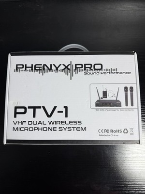 Phenyx Pro PTV-1 VHF Wireless Microphone Handheld Bodypack Lavalier Headset Yoga