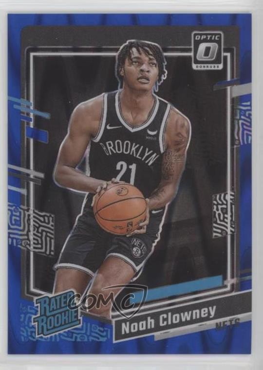 2023 Panini Donruss Optic Rated Rookie Blue Seismic Prizm /249 Noah Clowney 9p5