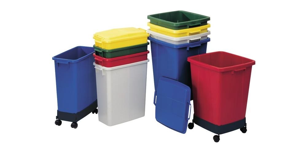GRAF Abfall- und Wertstoffsammler 60 l H590xB285xT555mm PE grün