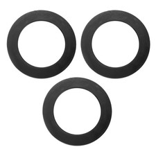 3 Pcs Flush Valve Seal 2.68" ID. x 3.94" OD. Silicone Toilet Gasket, Black