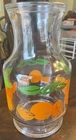 Carafe, Vintage Anchor Hocking Orange Juice Carafe, Decanter Pitcher