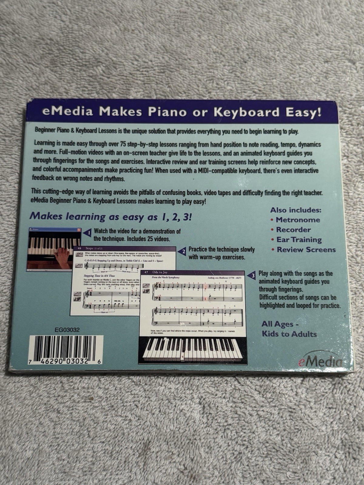 eMedia Music Corporation Beginner Piano and Keyboard Lessons for PC, Mac