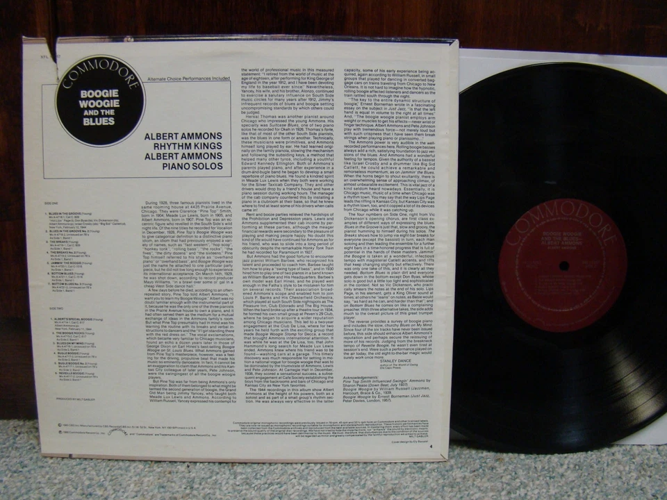 Albert Ammons Rhythm Kings - Boogie Woogie & The Blues, 1980 LP, Jazz, Blues. - Image 2 of 2