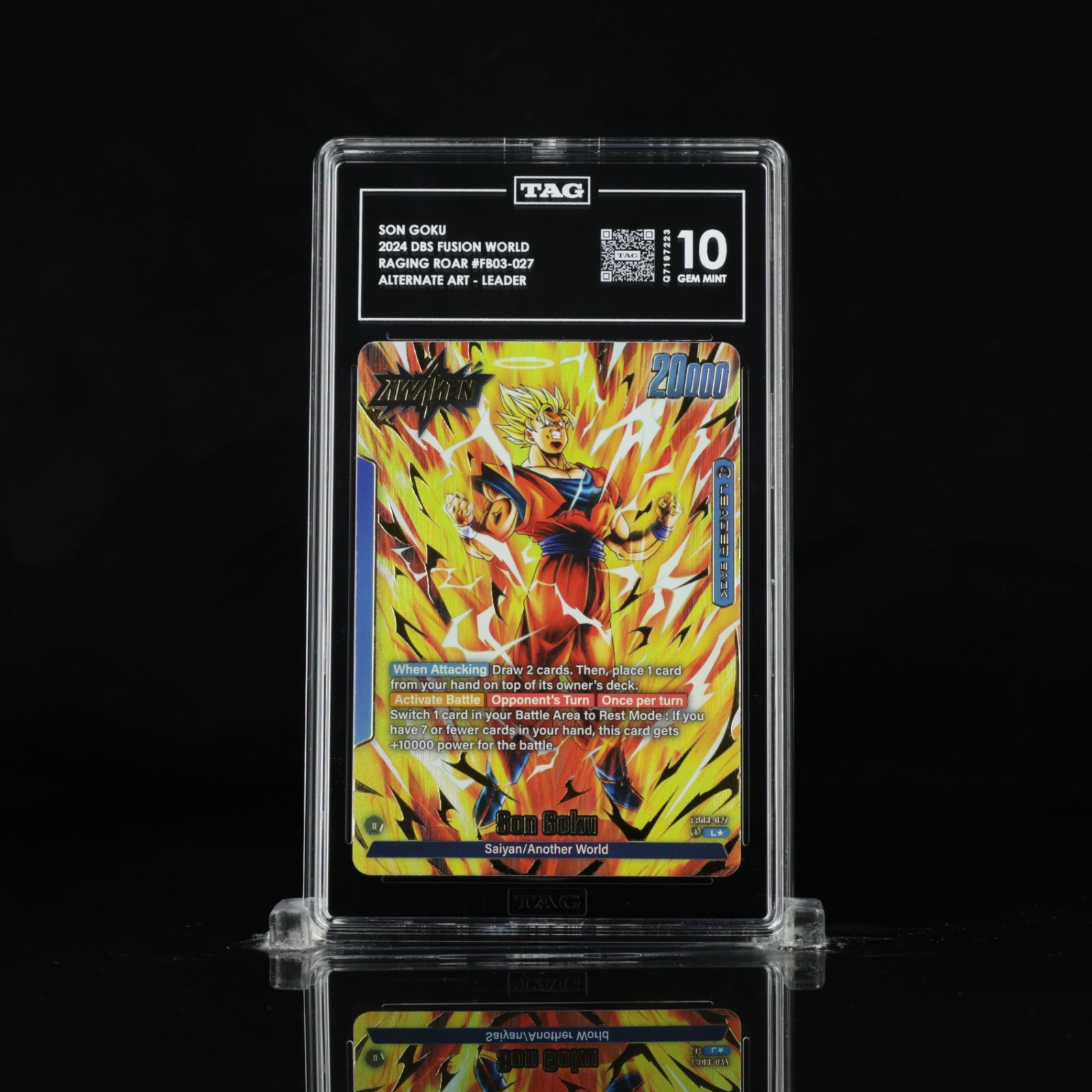 TAG 10 Son Goku FB03-027 Alt Art Leader Dragon Ball Super Fusion World
