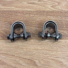 Pair of Metal U Bolts with Nuts and Washers Clamp Hardware Set