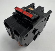 FPE FEDERAL PACIFIC NA240 2 POLE 40 AMP Type NA Circuit Breaker Red Handle