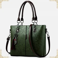 Shoulder Crossbody Bag Women Office Business Handbag Leather Messenger Strap