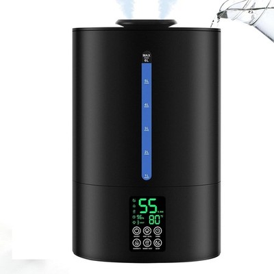 6L Cool & Warm Humidifier for Bedroom, Baby & Plants - Quiet, Adjustable Mist, 3