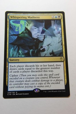 good madness cards mtg Tier 1 Rakdos Pauper Deck - Black Red - Custom Built - Magic The Gathering - Each player discards his or her hand MTG Whispering Madness x1- -Commander