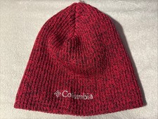 Columbia Adult One Size Fits All Red  Black Beanie NICE