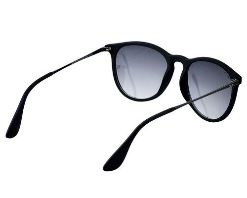 Ray-Ban Women Sunglasses RB4171 Erika Matte Black Frame Grey Gradient Lens 54mm - 第 6/12 張圖片