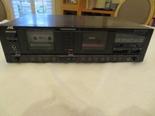 JVC KD-W55 Vintage Dual Cassette Deck From The Mid-1980's - Tested