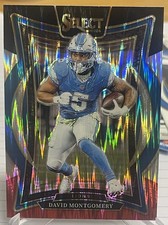 2024 Select Red Black Shock David Montgomery Card 45 Detroit Lions Bears