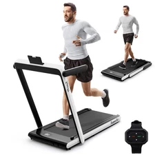 NNECW 3HP Electric Running Machine with LED Display &amp; Workout APP for Ho