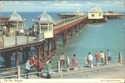 Vintage John Hinde Postkarte The Pier Margate Kent verschickt 1975 UK