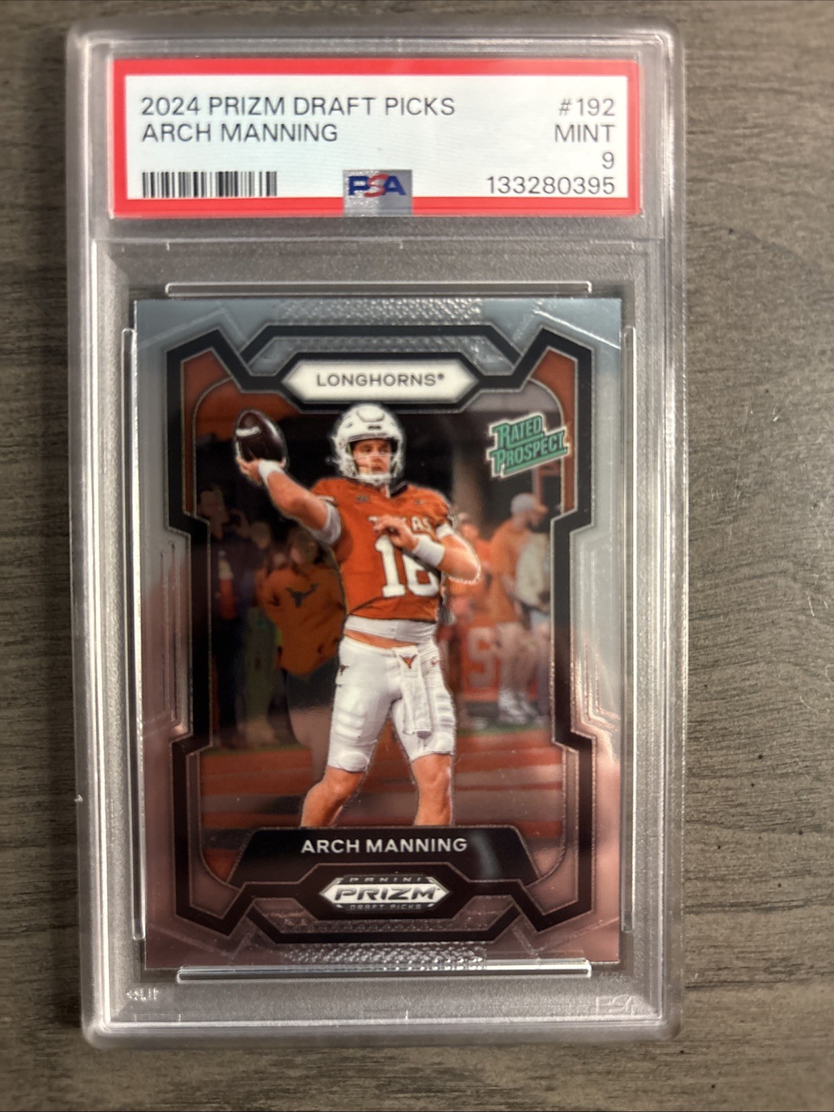 2024 Panini Prizm Draft Picks - Rated Prospect Arch Manning #192 (RC)