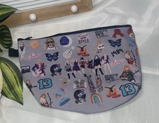 Taylor Swift Inspired Zipper Pouch Makeup Bag Cosmetic Case Eras Tour Style