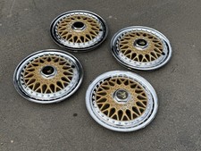Bbs Rs 3 Piece Style 14 Wheels Hubcaps Bmw 2002tii 320is Vw Jetta Porsche 911