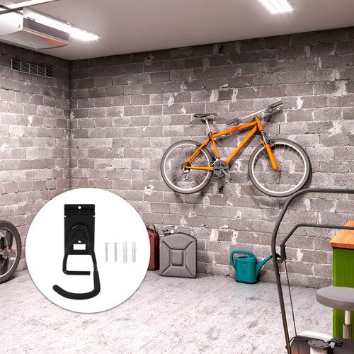 Gancho de almacenamiento para bicicleta ganchos metálicos organizador de garaje suspensión de montaje en pared - Imagen 3 de 12