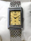 Vintage Refurbished Seiko Slim Tank yellow Quartz Japan Men s Wrist Watch