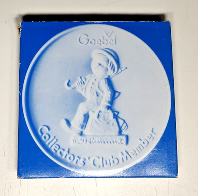 Vintage Goebel Hummel 4'' Collectors Club Member Bisque Plate W. Germany 1976