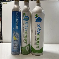 Soda Stream Co2 Cylinders Replacement, Used Lot of 3, each working well