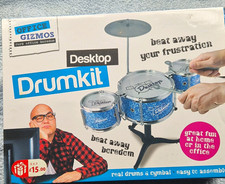 Office Gizmos Desktop Drumkit Executive Desk Toy Stress Relief Mini Drum Kit