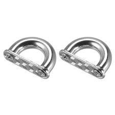 Arch Bridge Buckle, 2Pcs 27mm D-Ring Connector Buckle for Bag Hanger DIY, Silver
