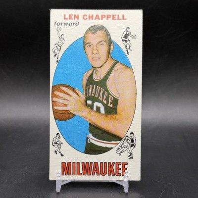 1969-70 Topps #68 Len Chappell Milwaukee Bucks Vintage Basketball Tall Boy Card