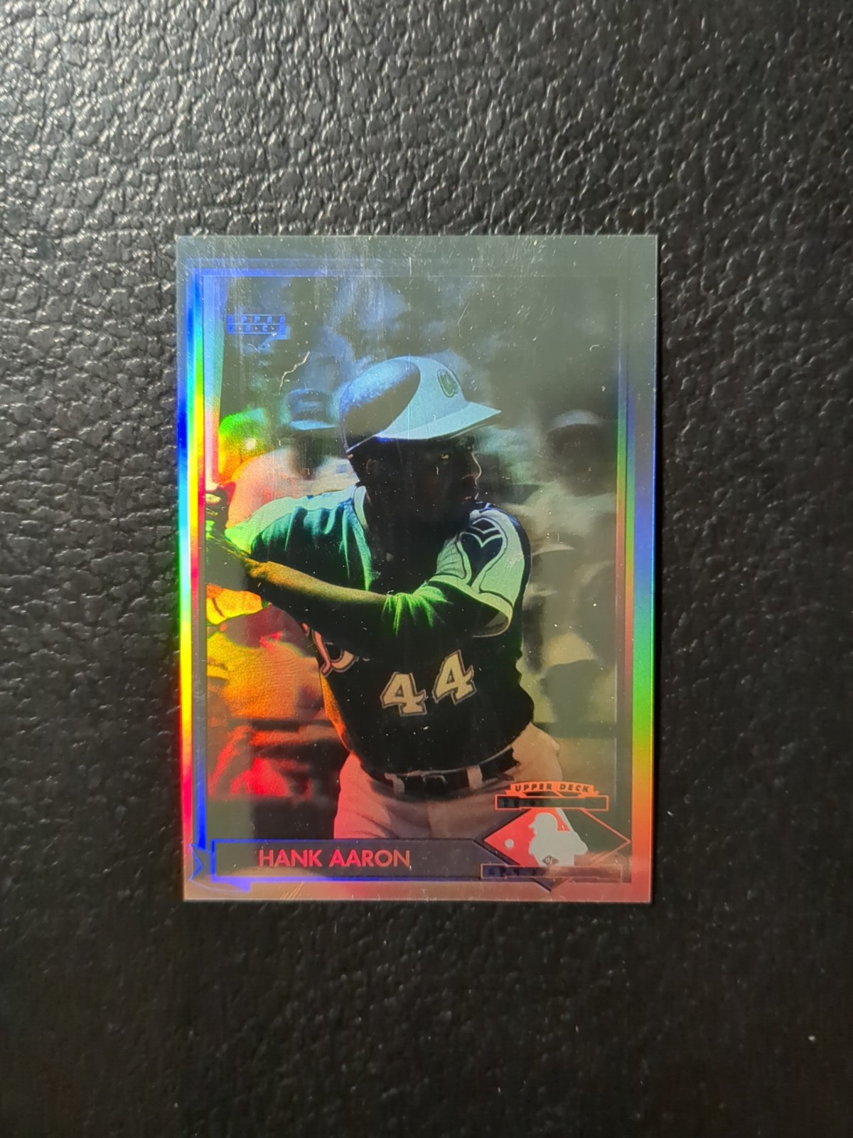 Hank Aaron 1991 Upper Deck Heroes Of Baseball Hologram HOLO Card #HH1 Braves HOF