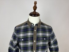 AllSaints Exmoor L/S Shirt Flannel Check Men's Size Small Slim Fit Pockets