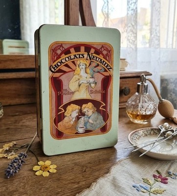 Alte Metalldose Pralinen Neumiez Vintage, Dose Jugendstil