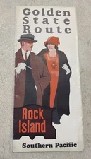 1927 Rock Island Southern Pacific Golden State Route / California Brochure Train