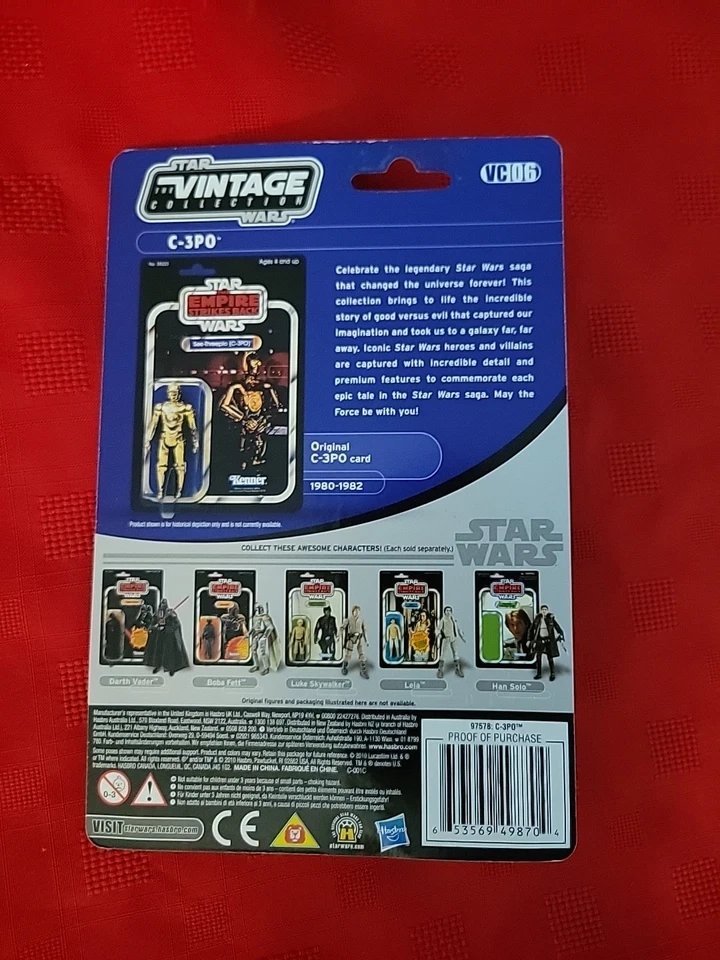 C-3PO Star Wars Empire Strikes Back 3.75" The Vintage Collection VC06 MOC - Image 2 of 2