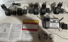 Panasonic KX-TG5576M KX-TGA552M 5.8 GHz Cordless Answering Machine  5 Handsets