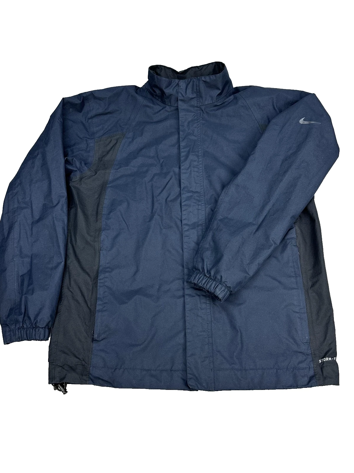 Nike Golf Storm-FIT Jacket Mens Medium Navy Black Full Zip Rain 410871-414