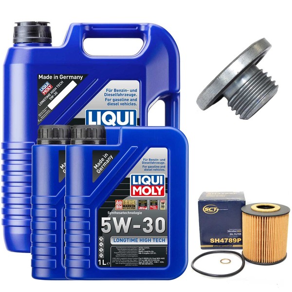 MotoröL Filter Set 5W-30 Liqui Moly 7 Liter + Schraube FüR BMW 5Er 3Er X5 E39-image