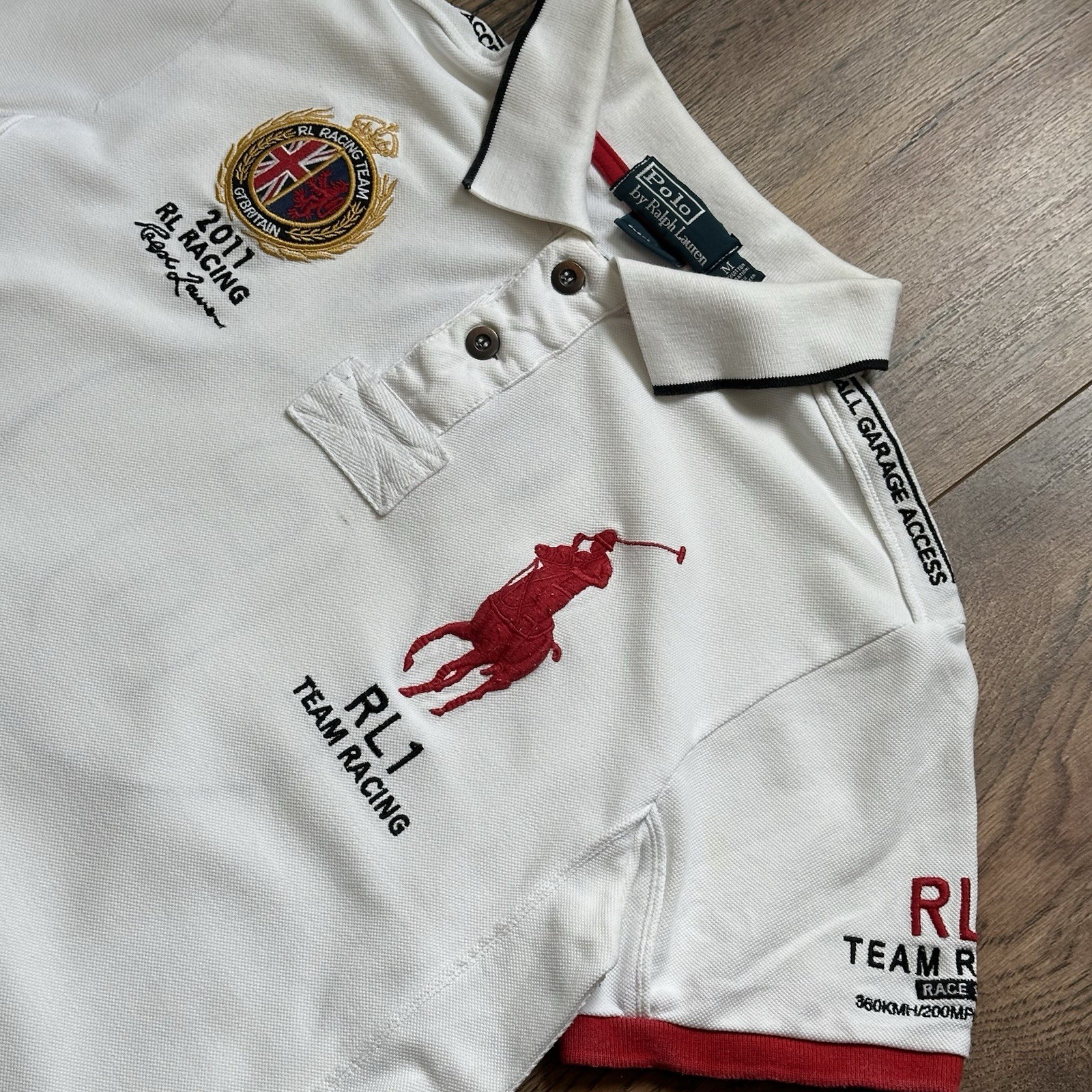 Polo Ralph Lauren RL 1 Racing Team Gran Bretagna Big Pony taglia M