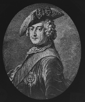 Friedrich II. DER KÖNIG VON PREUSSEN PORTRAIT UM 1890 Magisches Laternendia ROYALTY