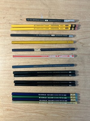 Lot Of 16 Vintage Pencils (Eberhard Faber Microtomic, Venus, Empire)